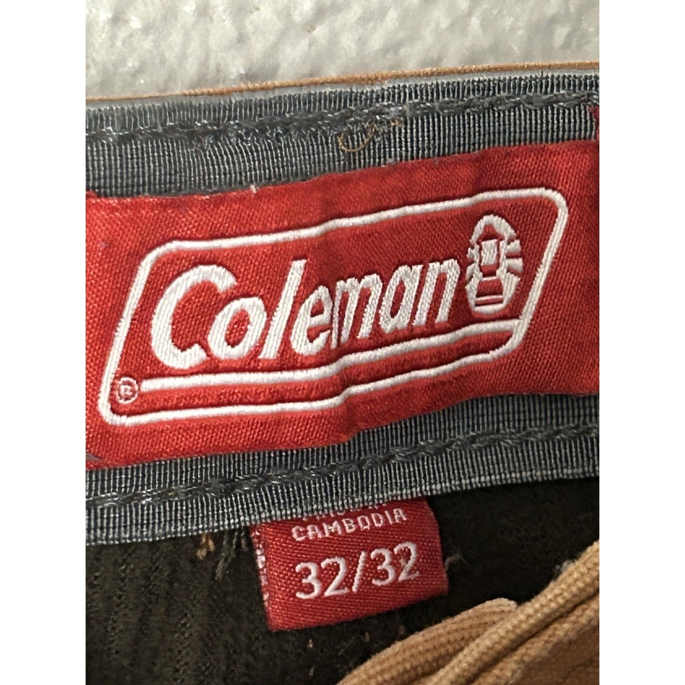 Coleman Men's Brown Khaki Utility Pocket Work Pants 32X32 Outdoor Camping